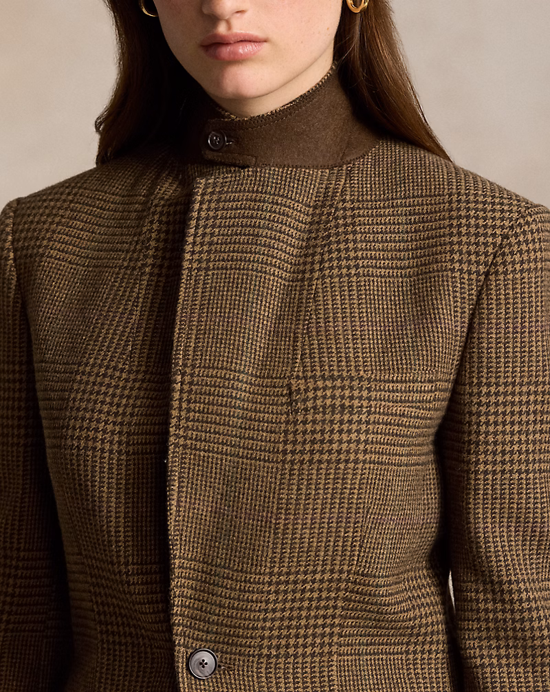 Glen Plaid Tweed Blazer