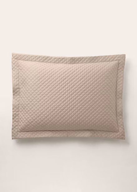 Argyle Quilted Sateen Sham