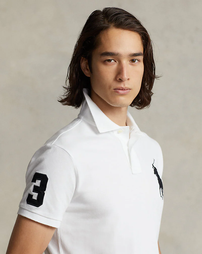 Custom Slim Fit Mesh Polo