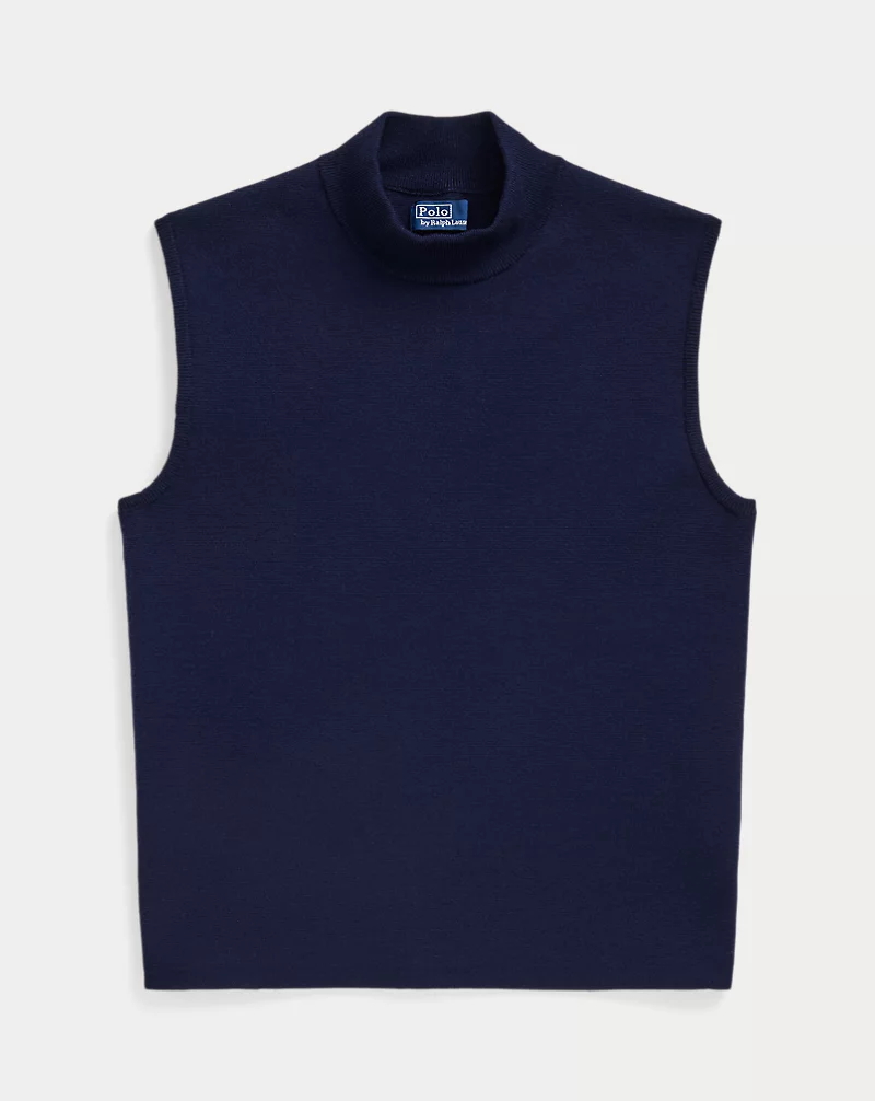 Sleeveless Turtleneck Sweater