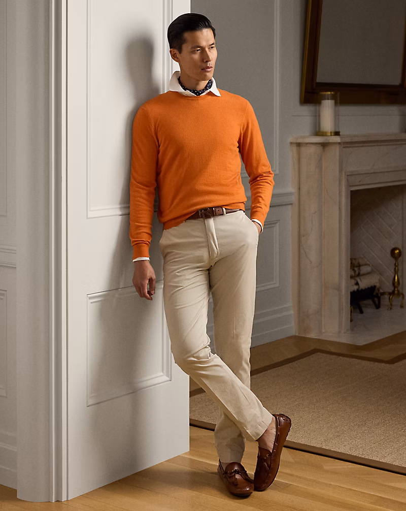 Slim Hand-Tailored Stretch Chino Trouser