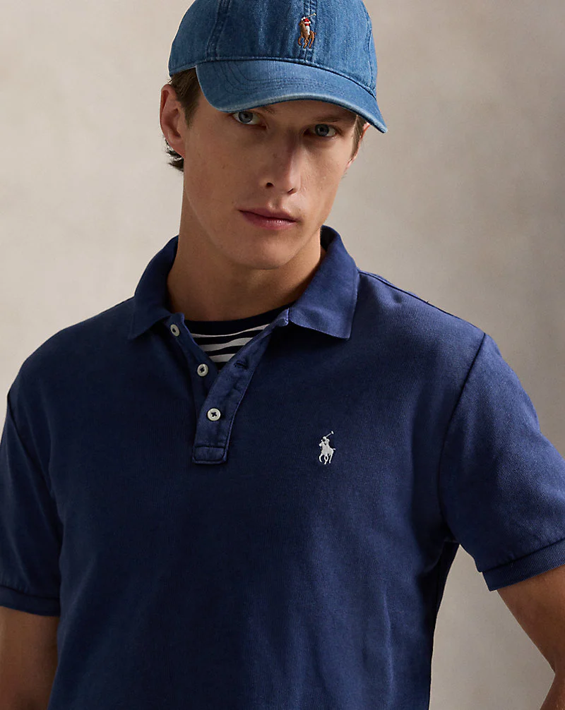 Custom Slim Fit Spa Terry Polo Shirt