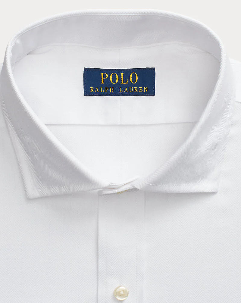 Custom Fit Stretch Herringbone Shirt