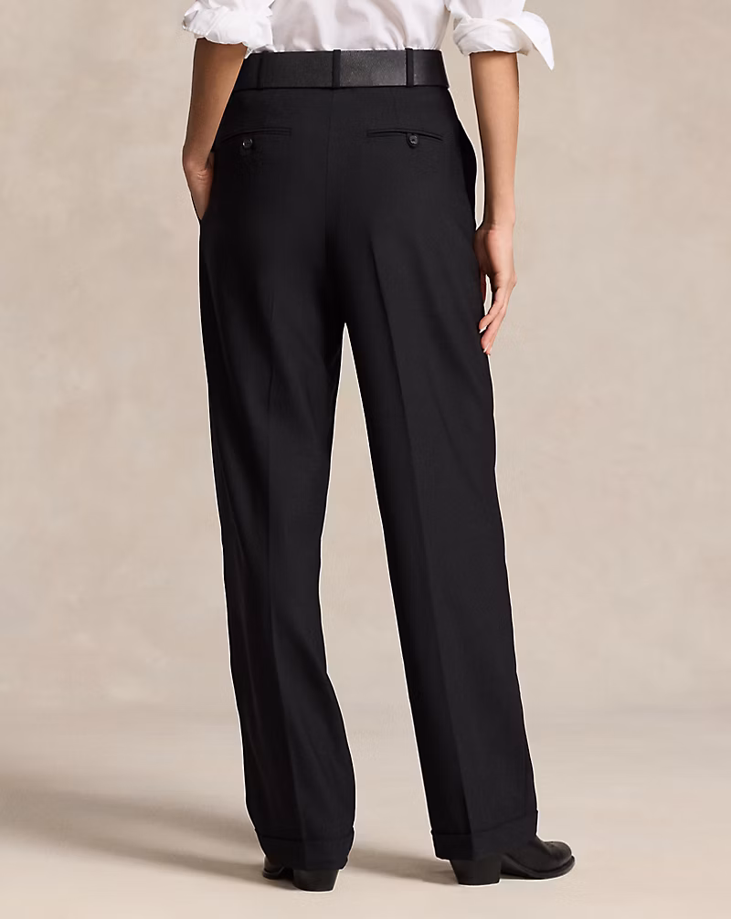 Wool-Blend Wide-Leg Pant