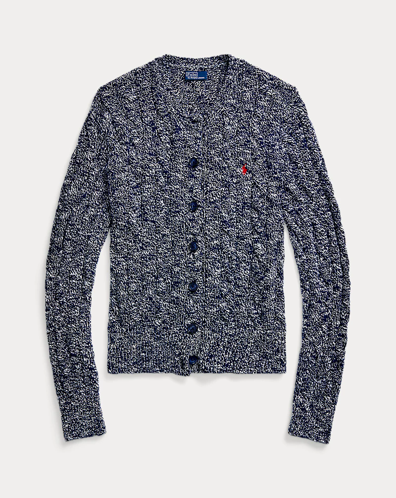 Ralph Lauren Cable-Knit Ragg Cotton Cardigan