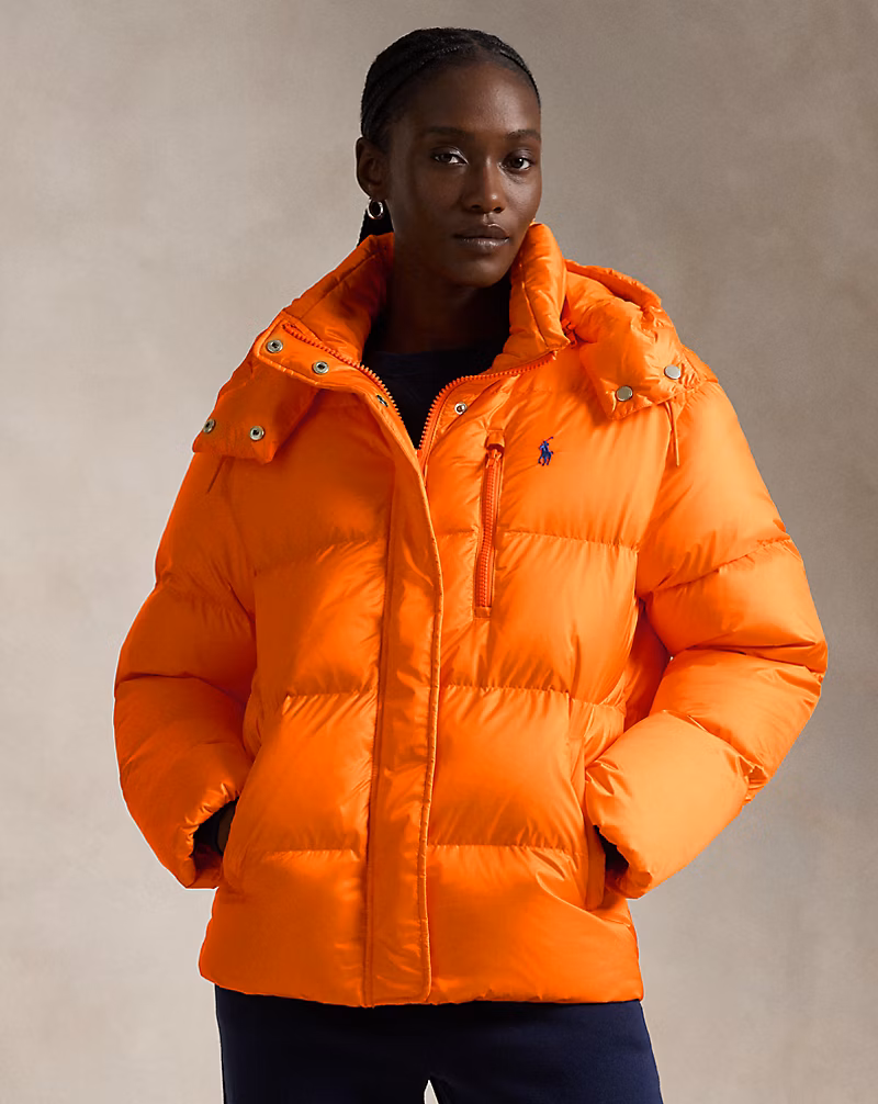 Water-Repellent Quilted Down Jacket