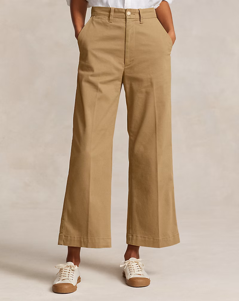 Chino Wide-Leg Pant