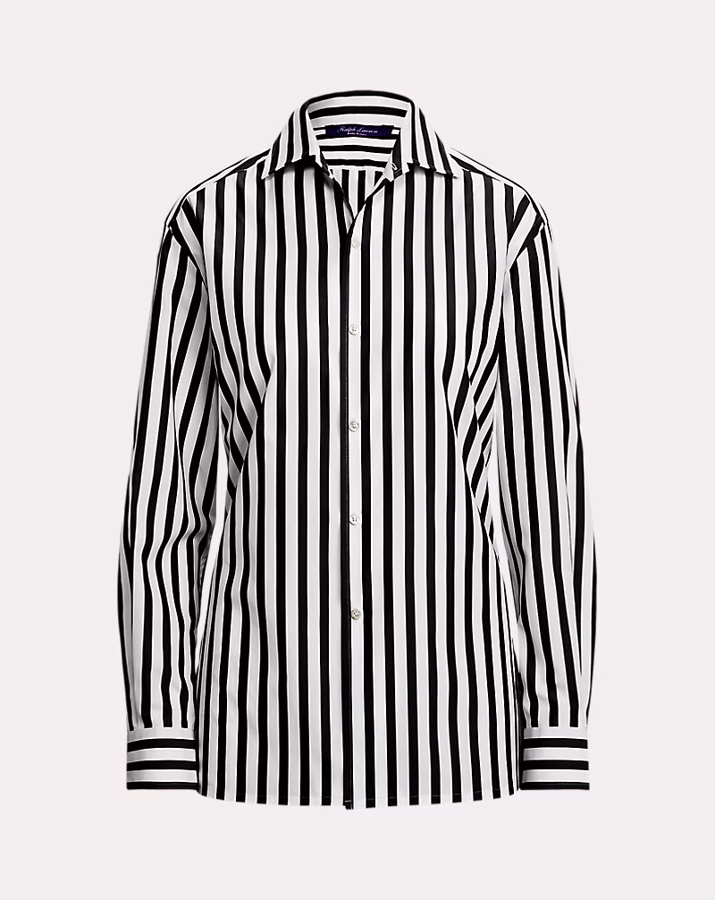 Capri Relaxed Fit Striped Cotton Shirt
