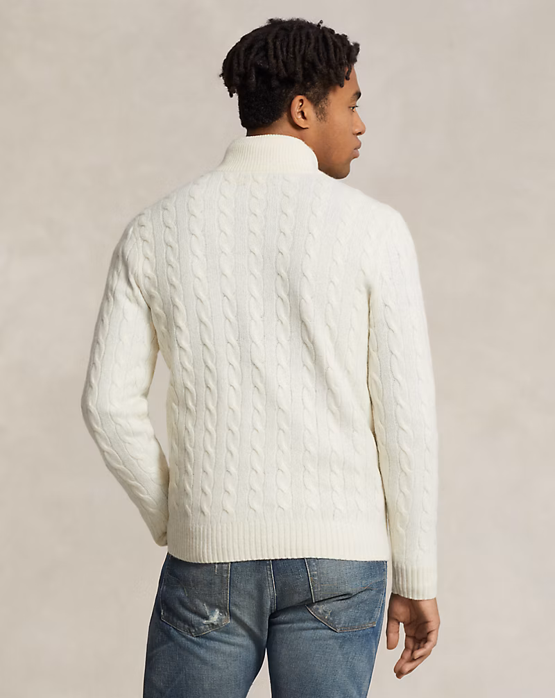 Cable-Knit Wool-Cashmere Sweater