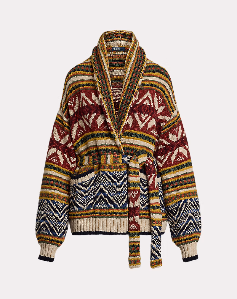 Ralph Lauren Multi-Pattern Shawl Cardigan