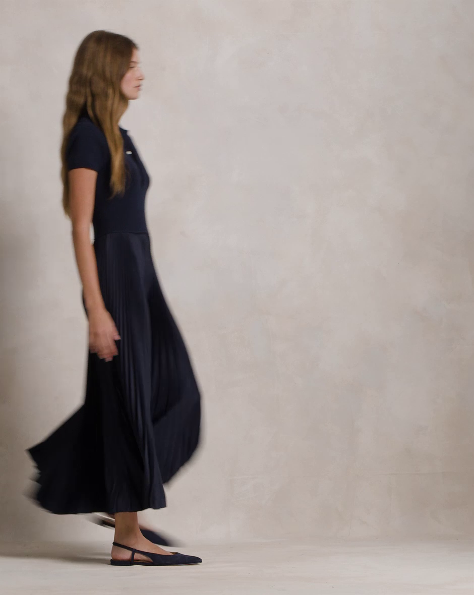 Polo Sweater-Bodice Dress