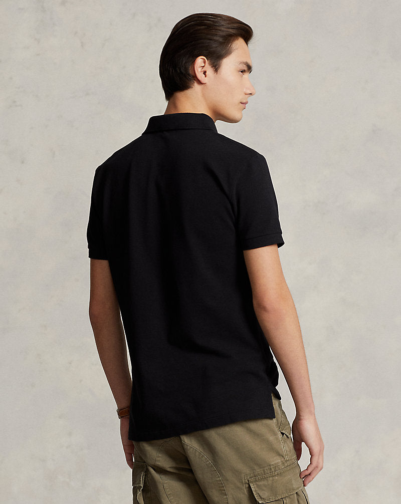 Slim Fit Mesh Polo Shirt