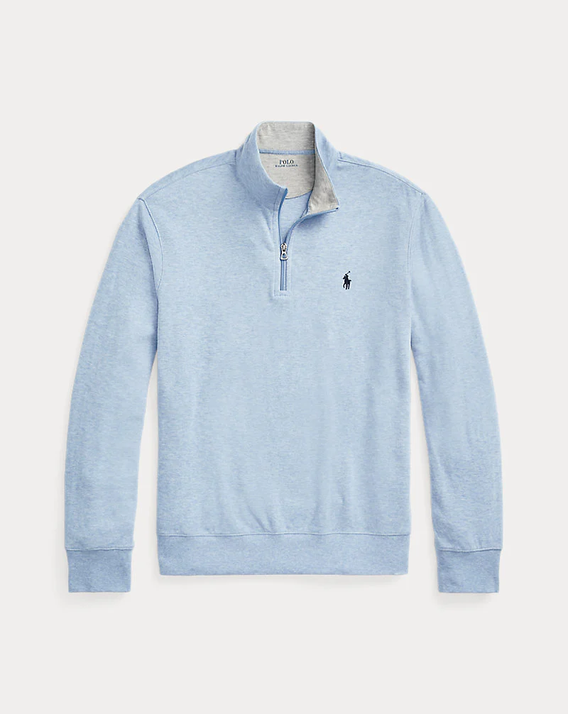 Luxury Jersey Quarter-Zip Pullover