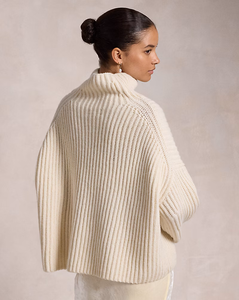 Ribbed Wool-Cashmere Sweater