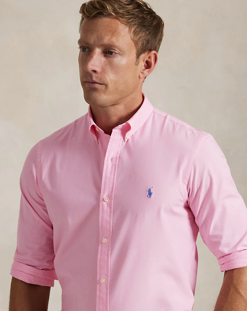 Custom Fit Stretch Poplin Shirt