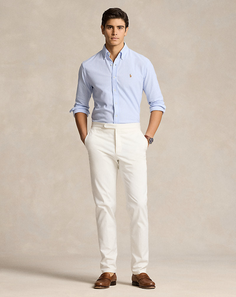 Striped Knit Oxford Shirt