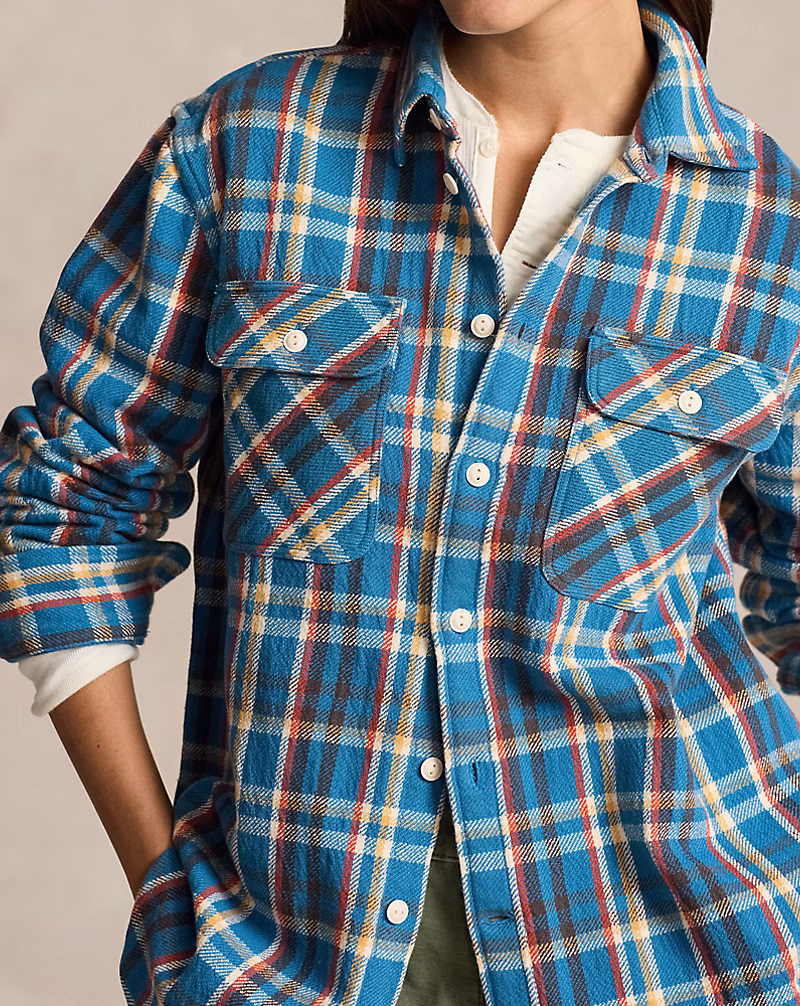 Plaid Cotton Twill Workshirt