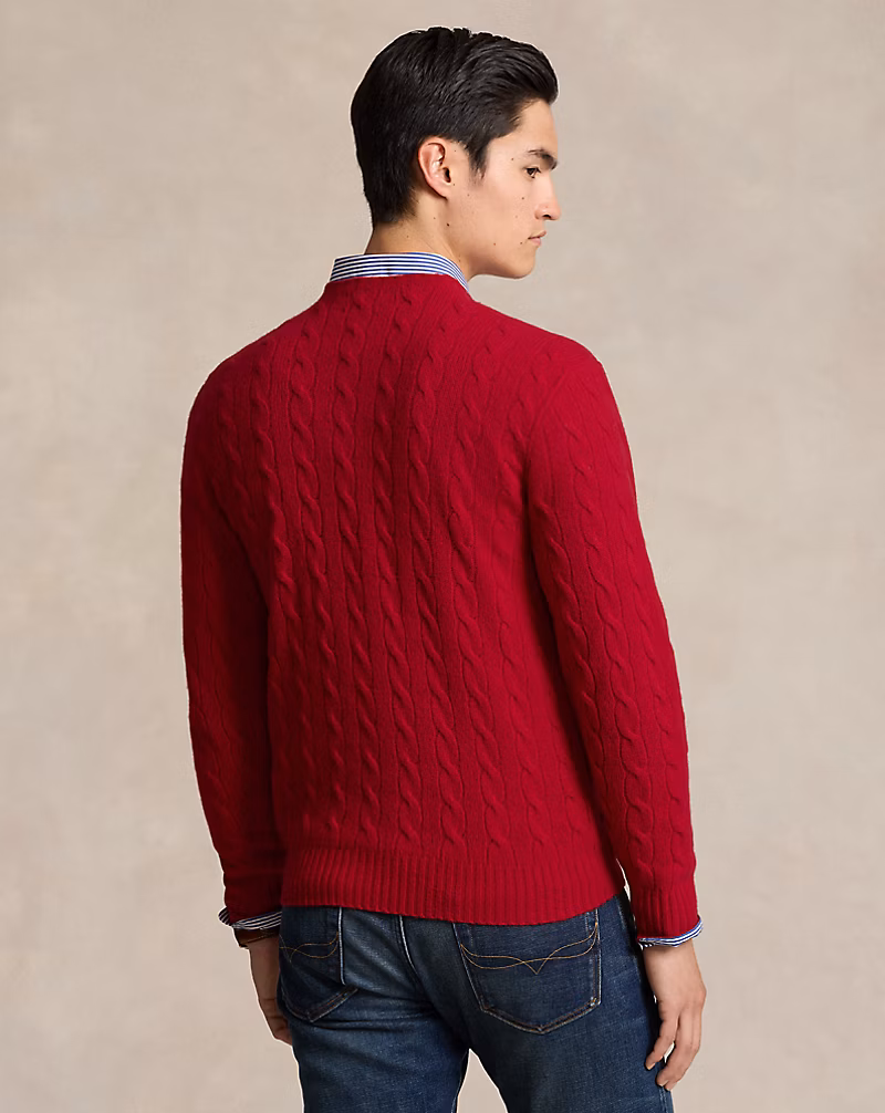 Cable-Knit Wool-Cashmere Sweater