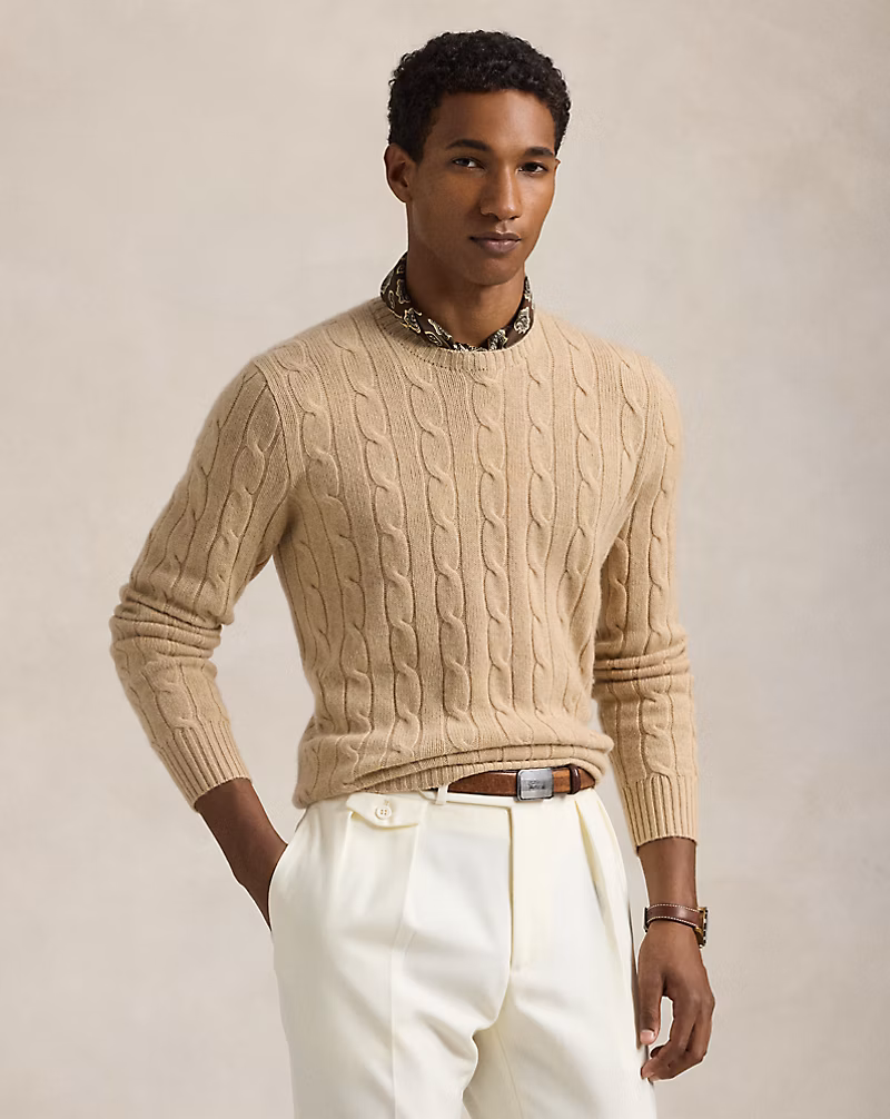The Iconic Cable-Knit Cashmere Sweater