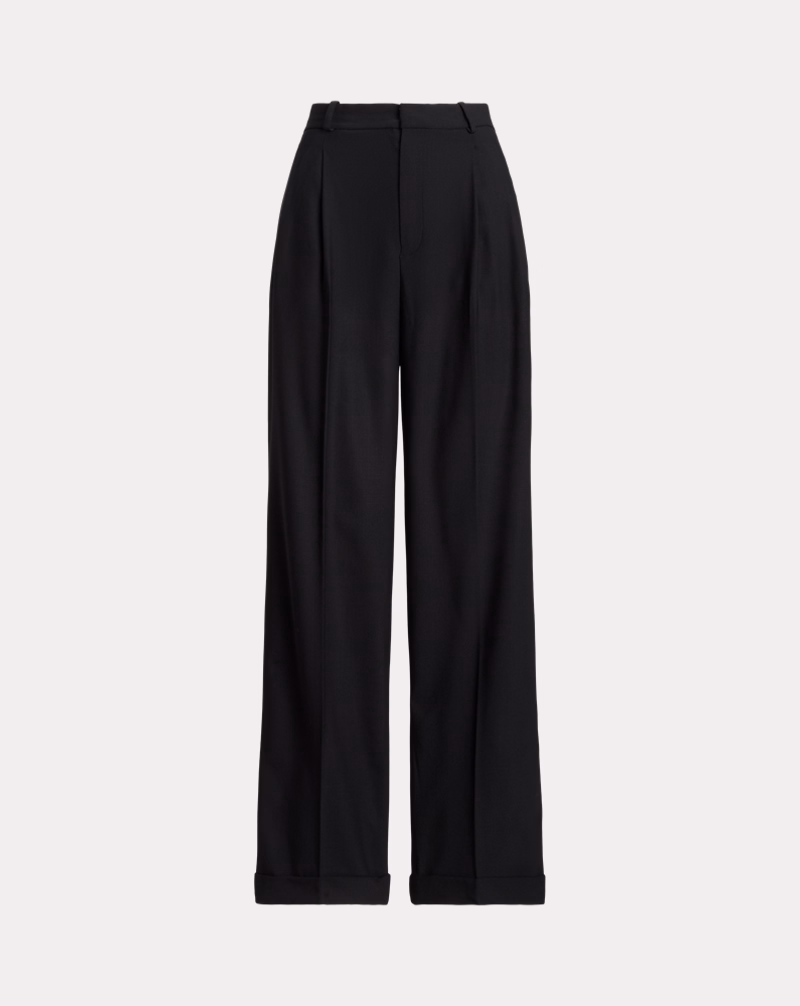 Wool-Blend Wide-Leg Pant