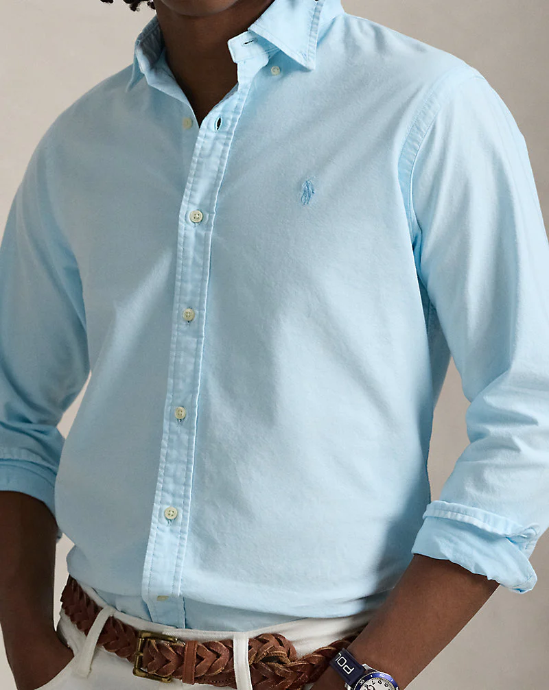 Custom Fit Mineral-Dyed Oxford Shirt