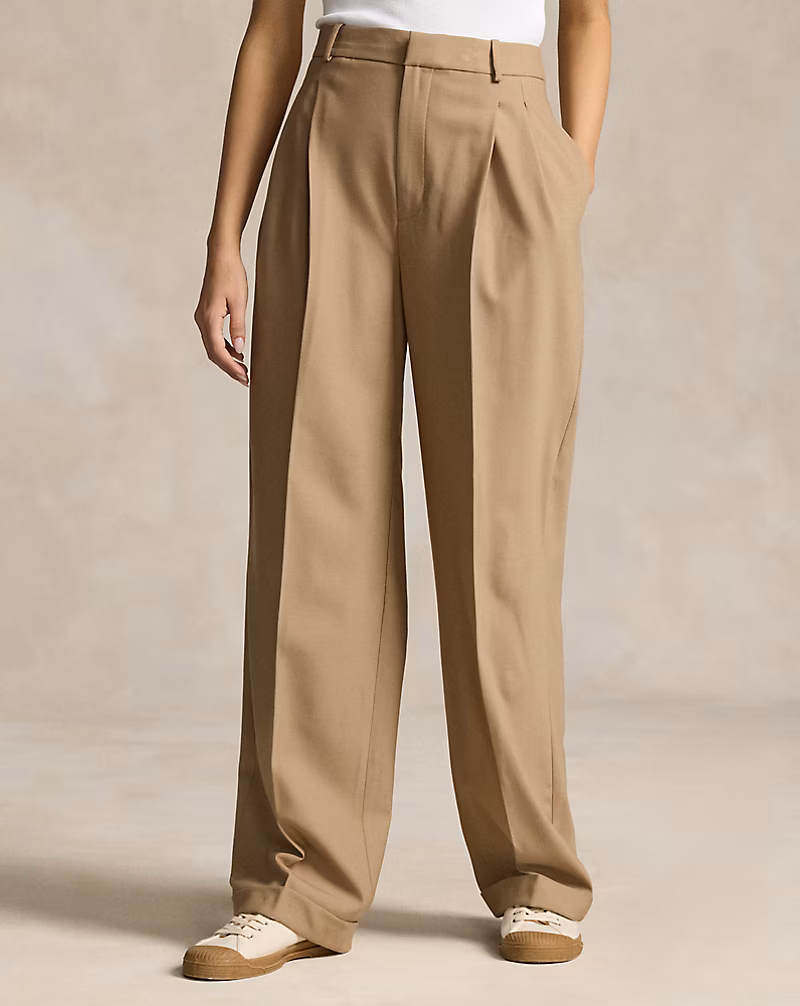Wool-Blend Wide-Leg Pant