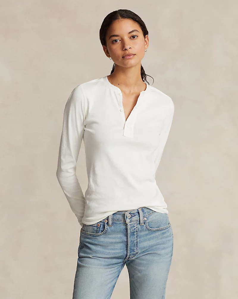 Cotton Henley Shirt