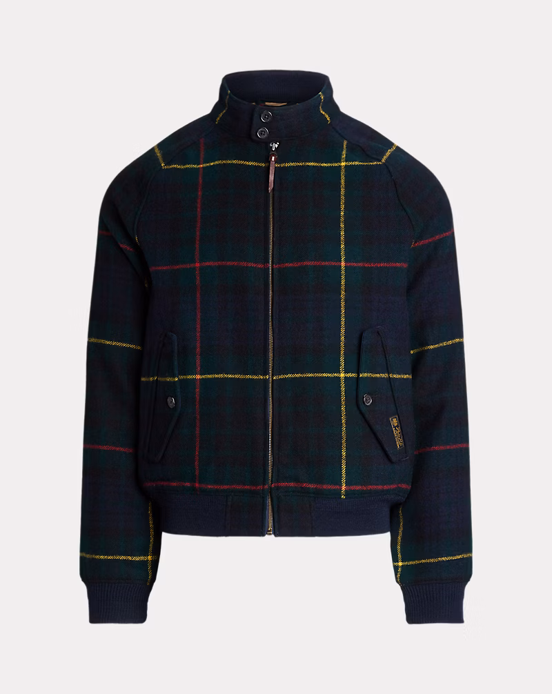 Plaid Wool Twill Jacket