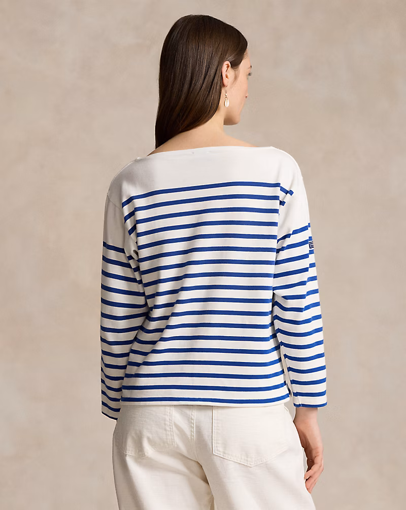 Striped Boatneck Mariner Tee