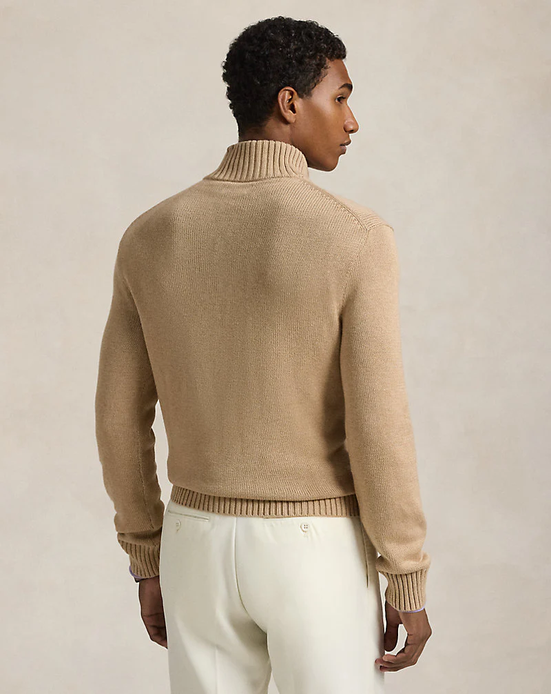 Cotton Quarter-Zip Jumper