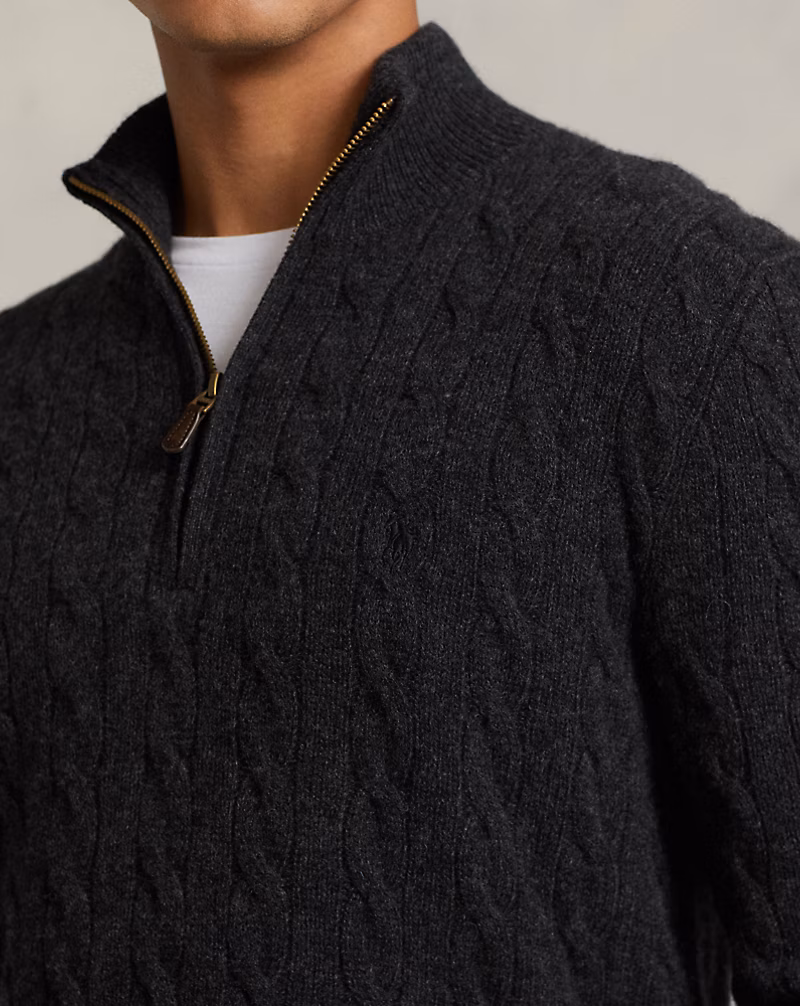 Cable-Knit Wool-Cashmere Sweater