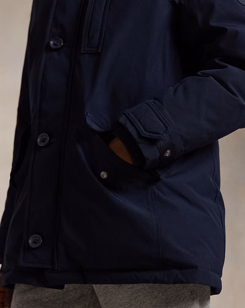 Faux-Fur-Trim Down Parka