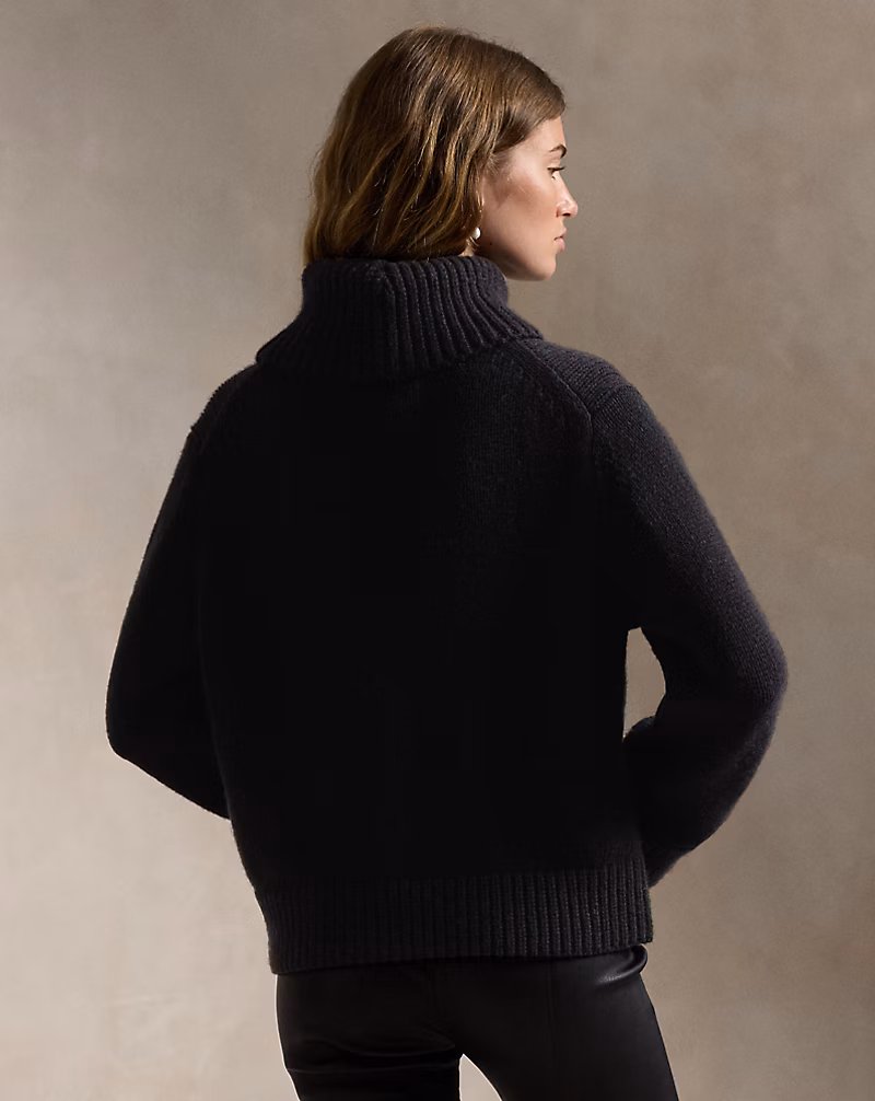 Ralph Lauren Wool-Cashmere Turtleneck Sweater