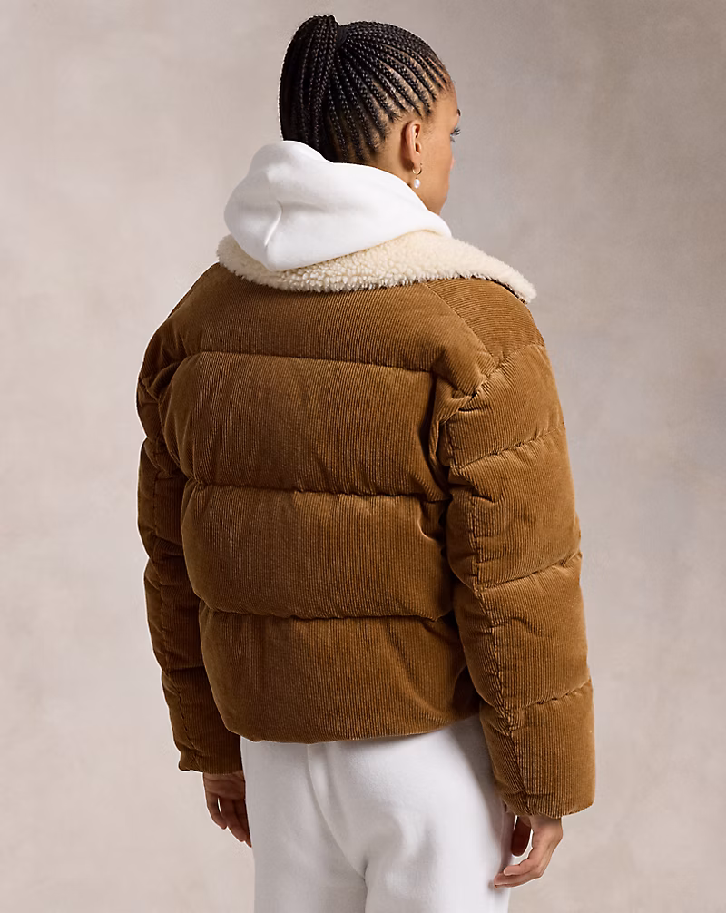 Quilted Corduroy Down Jacket
