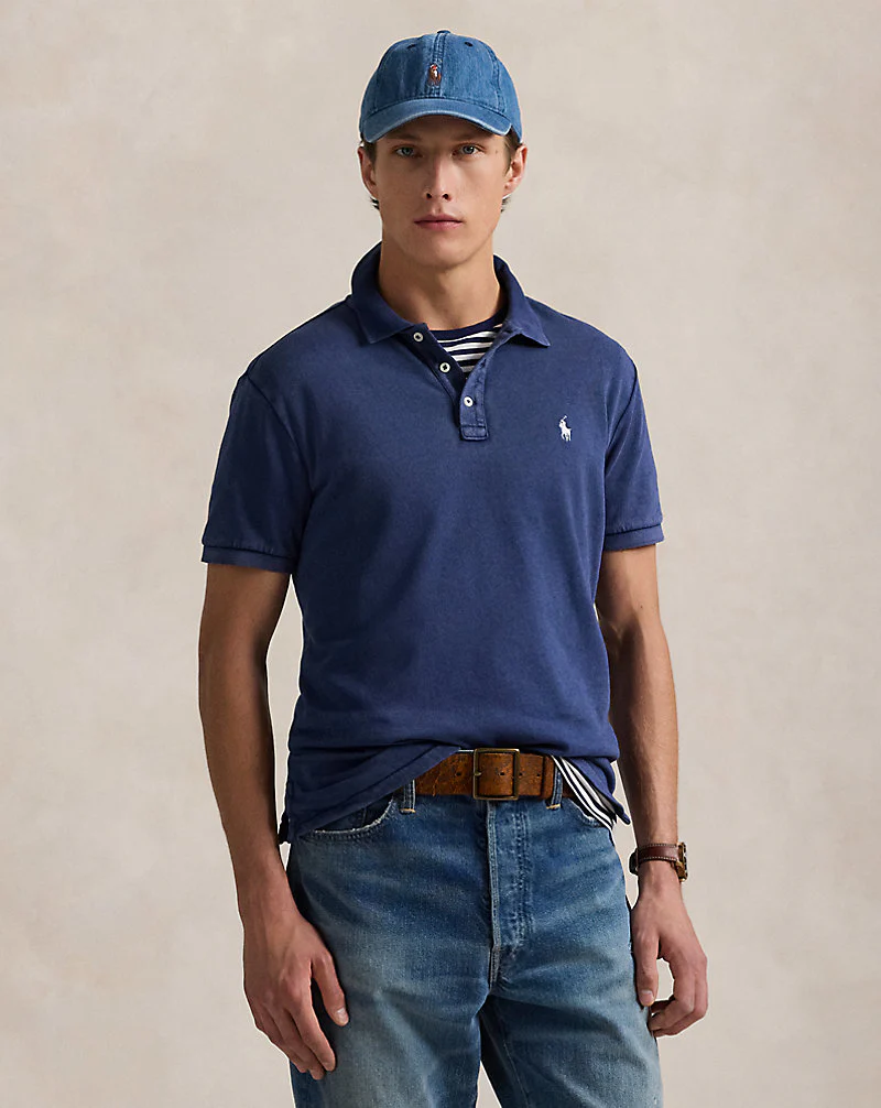 Custom Slim Fit Spa Terry Polo Shirt