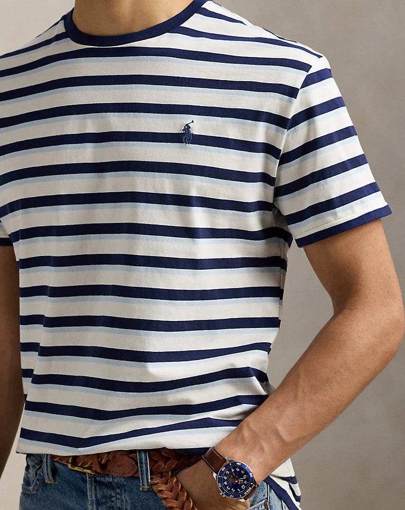 Classic Fit Striped Jersey T-Shirt
