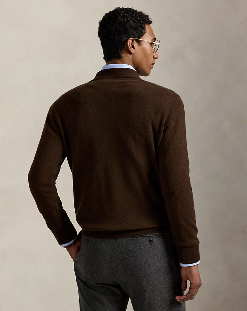 Wool Johnny-Collar Sweater
