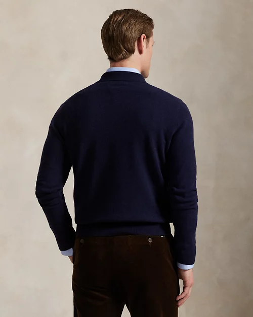 Wool Johnny-Collar Sweater