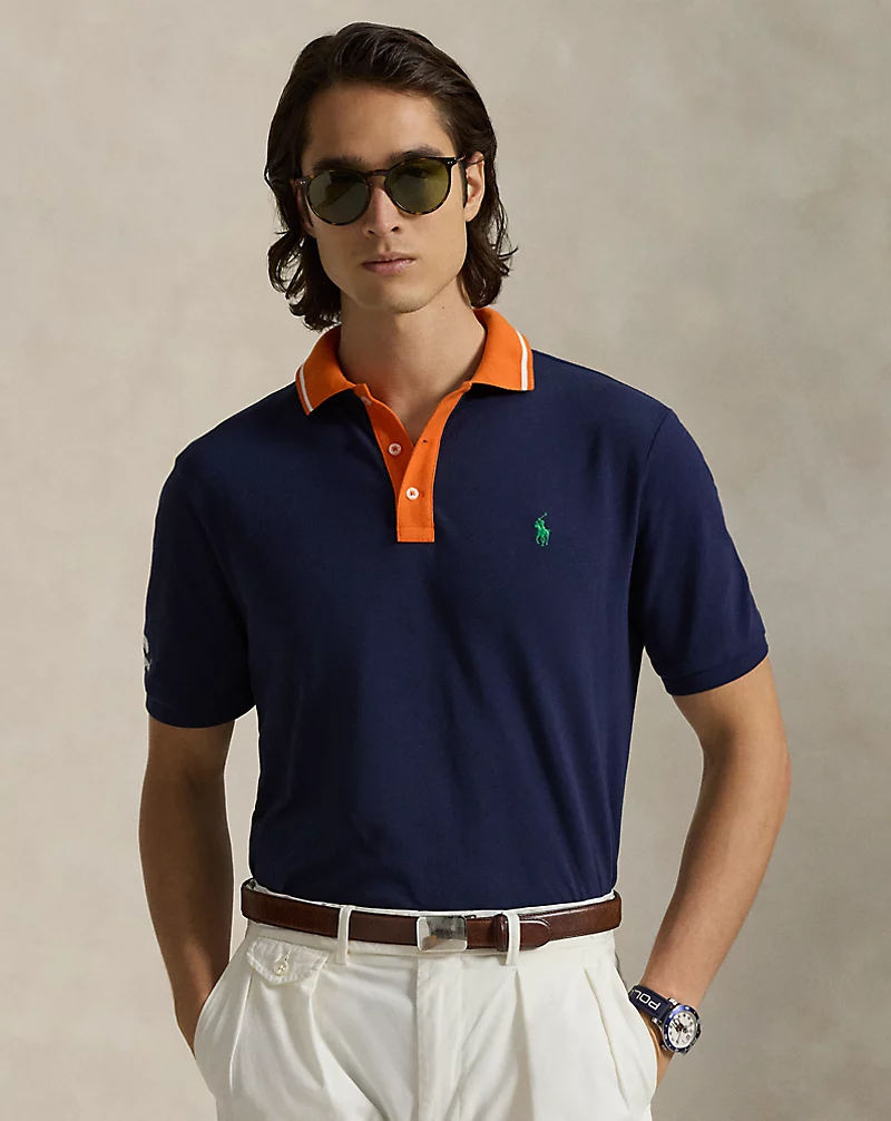 US Open Classic Fit Mesh Polo Shirt
