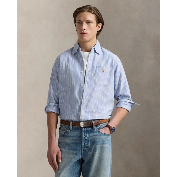 Classic Fit Striped Oxford Shirt