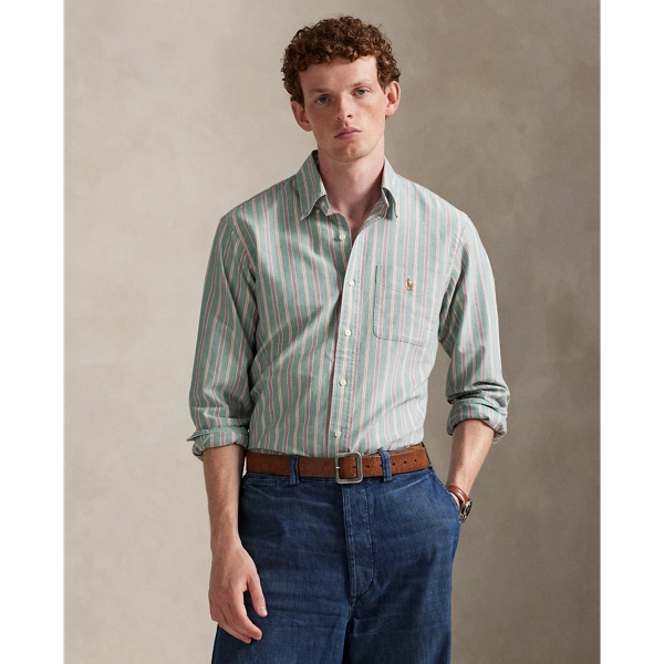 Classic Fit Striped Oxford Shirt