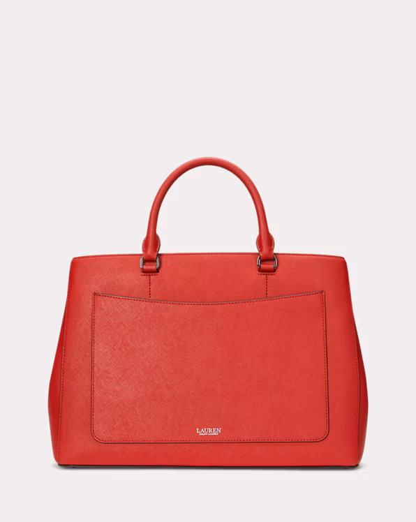 Crosshatch Leather Large Hanna Satchel