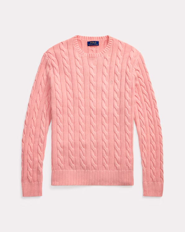 Cable-Knit Mineral-Dyed Cotton Jumper