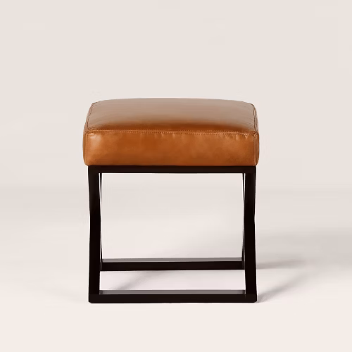 Côte d'Azure Cross-Braced Stool