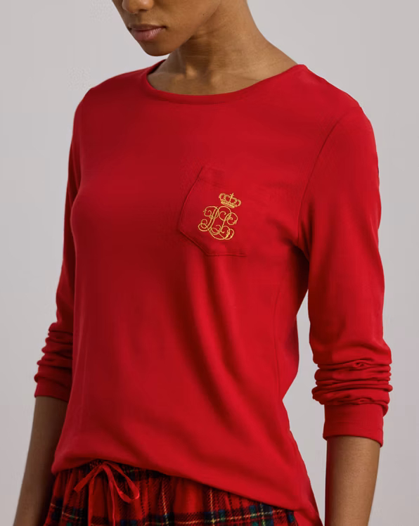 Plaid Knit & Fleece Pyjama Set