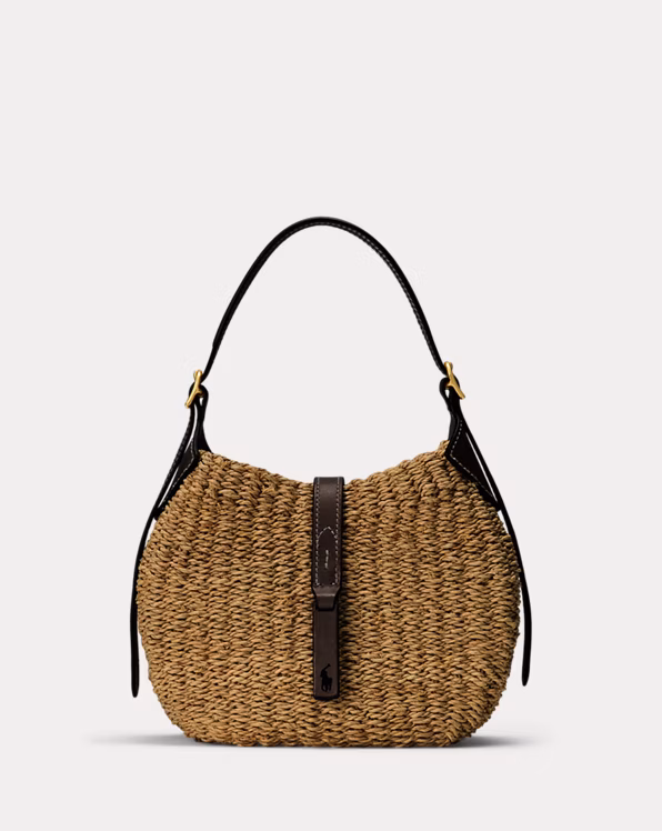 Polo ID Raffia Small Shoulder Bag