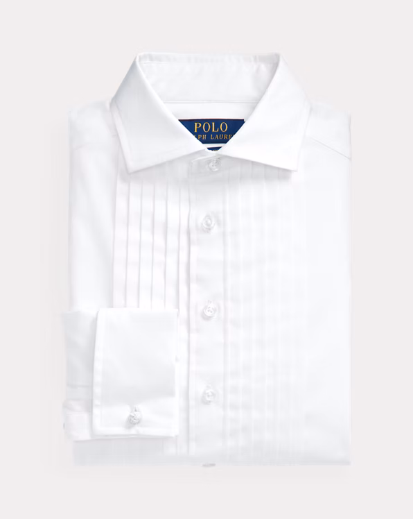 Slim Fit Cotton Poplin Tuxedo Shirt