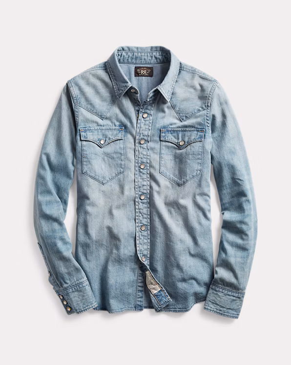 Indigo Denim Western Shirt