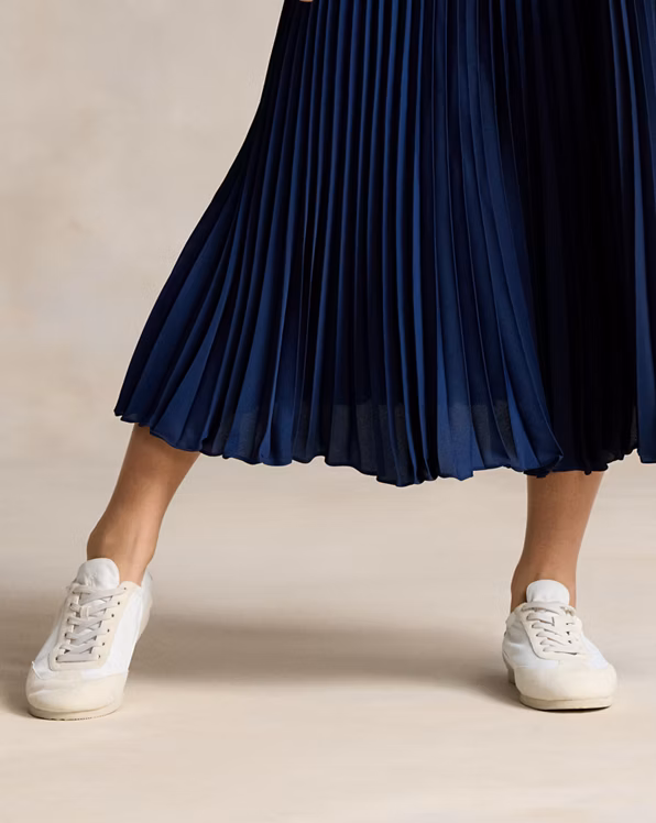 Pleated Georgette Skirt