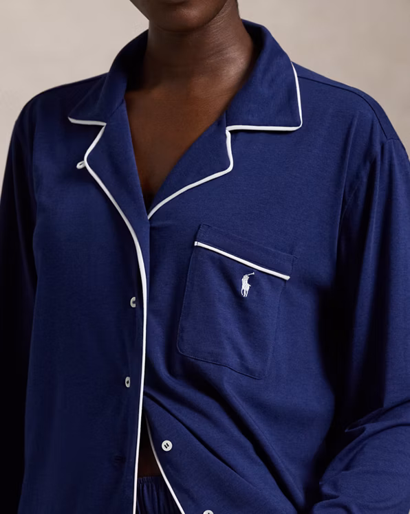 Long-Sleeve Jersey Pyjama Set